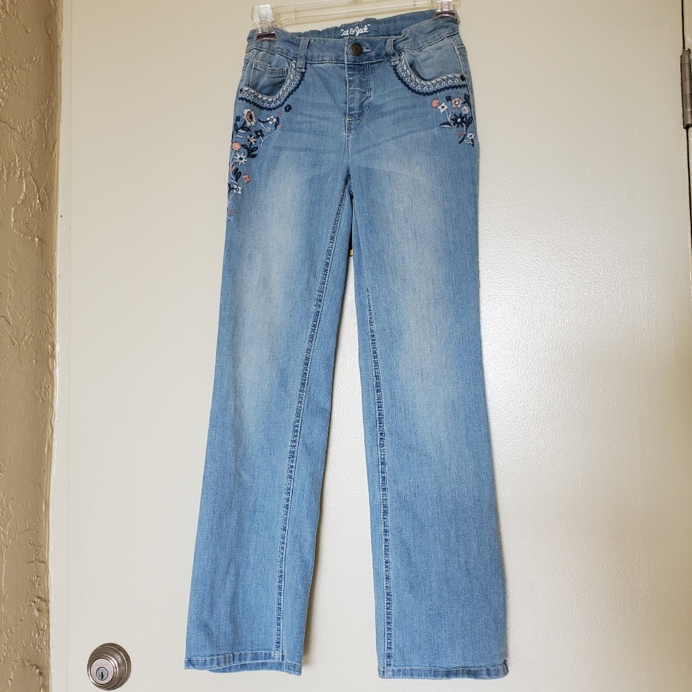 Embroidered Bootcut Jeans by Cat & Jack, Size 12